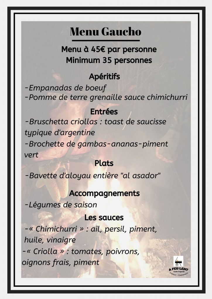 menu gaucho